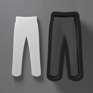 Pants Trousers Shape Clay Cutter for Earrings and Jewelry Making Sharp Tapered Edge Tool for Polymer Clay Mini Studs Pendant Set Cookie and Fondant Decorations for Fashion Apparel DIY