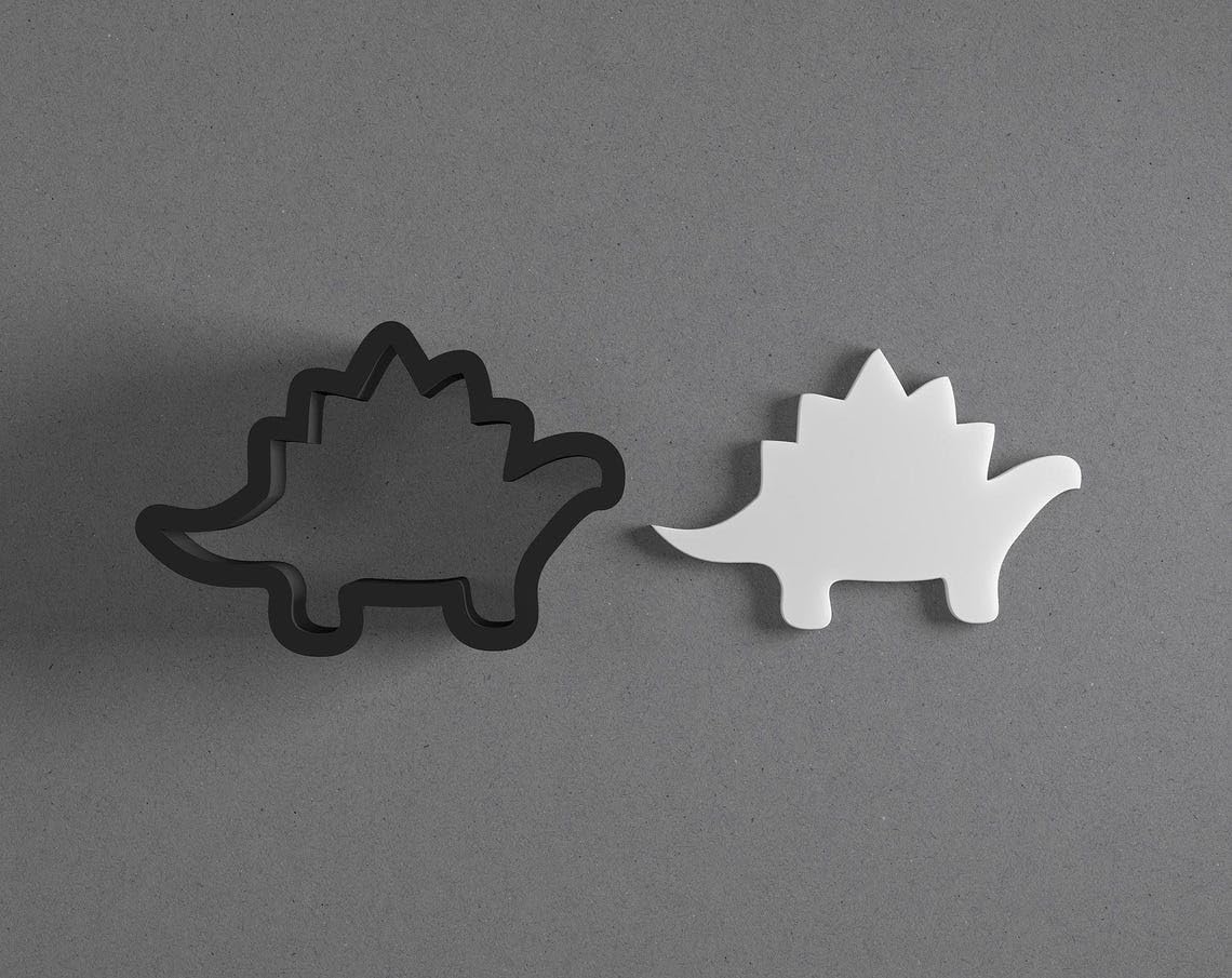 Stegosaurus Dinosaur Polymer Clay Cutter Cookie With Sharp Tapered Edge Earring Jewelry Tool For Mini Studs Pendant Set Crafting Mold Cookie Cutter For Clay Art Accessories - Image 2