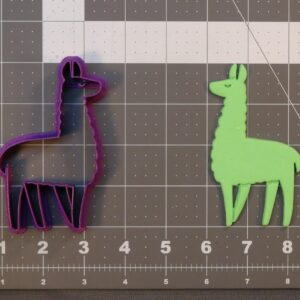 Llama 266-C145 Cookie Cutter Black Cookie for Animal Theme Baking, Farm Animal Cookie Decoration, Alpaca Party Favor, Unique Gift for Bakers, Kids Crafts, Birthday or Baby Shower