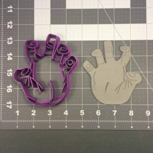 Black Zombie Hand 100 Cookie Cutter Cookie Baking Mold for Cookies Fondant Biscuit Pastry Dough Cake Decorating Tool for Halloween Party Trick or Treat Autumn Fall Holiday Kitchen Use