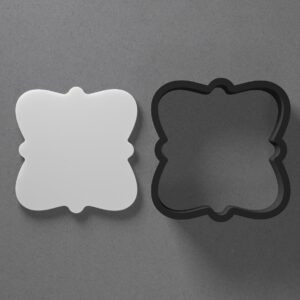 Square Plaque Shape Cookie Polymer Clay Cutter with Sharp Tapered Edge for Jewelry Making, Mini Stud Earrings, Pendant Sets, Earring Craft Tool, Cookie Cutter for Clay and Dough