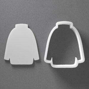 Winter Coat Jacket Cookie Cutter Christmas Sweater Shape Baking Tool for Cookies Biscuits Fondant Dough Clay Jewelry Making Earring Craft Decorating Party Baking and Daily Home Use