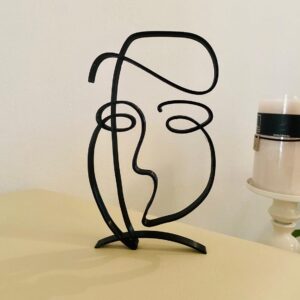 Abstract Man with Cap: Minimalist Cookie Figure for Home Decor, Gifts, Shelf Sitter, Tabletop Art Present