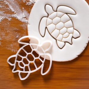Sea Turtle Cookie Cutter Green Sea Turtle Biscuit Fondant Clay Cutter Conservation Marine Life Ocean Animal Baking Tool Unique One of a Kind Design Perfect for Nature Lovers