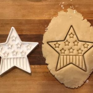 Black Star Shaped Cookie Cookie Cutter Made in India for Independence Day Baking Patriotic Celebrations Homemade Cookies Crafts Cake Decorations and Party Snacks