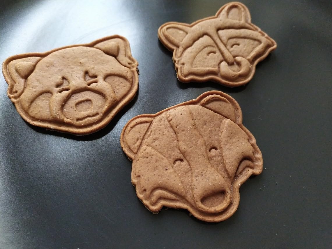 Raccoon head cookie cutter set for making shortbread cookies fondant biscuits sugar paste cake decorations perfect for animal themed baking kids parties forest animal treats - Image 8