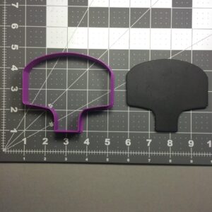 Basketball Hoop Black Cookie Cutter for Sports Theme Birthday Party School Event Basketball Lover Gift Baking Tool for Shaping Cookies Biscuits Fondant Clay Crafts and Cake Decorations