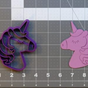 Unicorn Cookie Cutter Black Cookie India Baking Tool for Making Fantasy, Magical, and Animal-Themed Cookies, Fondant, Chocolate, Cake Decorations, DIY Crafts, Party Treats,