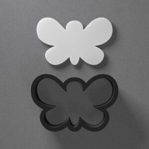 Butterfly Polymer Clay Cutter Sharp Tapered Edge Tool for Jewelry Earring Pendant Making Cookie Fondant Craft DIY Accessories for Spring Nature Insect Theme Artists Bakers and Crafters