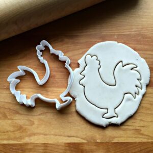 Rooster Hen and Chicken Roo Cookie Cutter Cookie - Suitable Size - Made in India - Ideal for Farm Animal-Themed Parties, Baking, and Educational Crafts - Durable Cookie Outline Cutter
