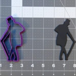 Black Cookie Showman Cookie Cutter for Baking Biscuits Pancakes Sandwiches Fondant and Crafting Circus Theme Cookie Decorating Tools for Kitchen Parties Events Festivals and Everyday