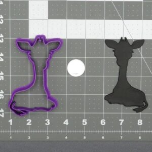 Giraffe Laying Down Body Black Cookie Cookie Cutter Silhouette for Jungle Safari Theme Baking, Animal Party Favors, Wildlife Cookie Designs, Baby Shower Gifts, and Creative Kids Crafts