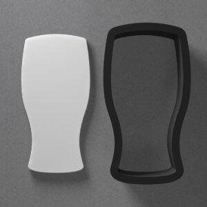 Beer Pint Glass Shape Polymer Clay Cutter with Sharp Tapered Edge for Clean Cutting, Jewelry and Earring Tool for Mini Studs and Pendant Sets, Cookie Cutter for Bar Theme Crafts