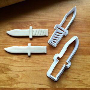 Cookie Set of 2 Military Knife Cookie Cutters for Soldier, Army, Defense, Biscuit, Fondant, Sugar Craft, Clay Modeling, Cupcake Decoration, Military-Themed Crafts and Treats, Made in India