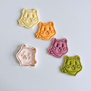 Black Dog Cookie Cutter Set, Animal-Shaped Cookie Mold, Shiba Inu Dog Cookie Cutter Stamp Set for Baking, Fondant and Dough Cutter, Creative Pet Themed Dessert Decoration Tool cookie