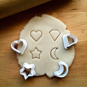 Set of 4 Suitable Size Cookie Cutter Bits, Choose Standard or Dishwasher Safe, Made in India