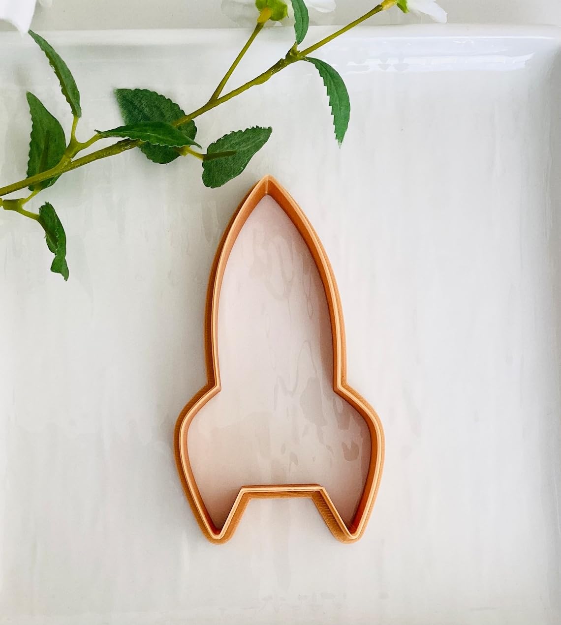 Spaceship Cookie Cutter for Rocket Themed Baking and Outer Space Crafts Large Rocket Ship Polymer Clay Cutter for Fondant Decoration DIY Cookies Clay Projects and Kids Party Favors - Image 2