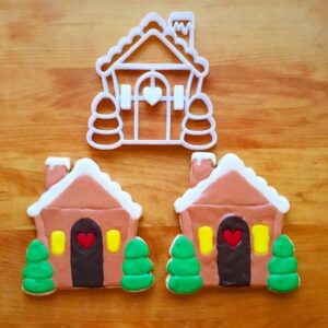 Cookie Gingerbread House Cookie Cutter for Christmas Baking, Holiday Treats, Biscuit, Cake Decoration, Fondant, Sugar Craft, Cupcake Toppers, Winter Parties, Made in India