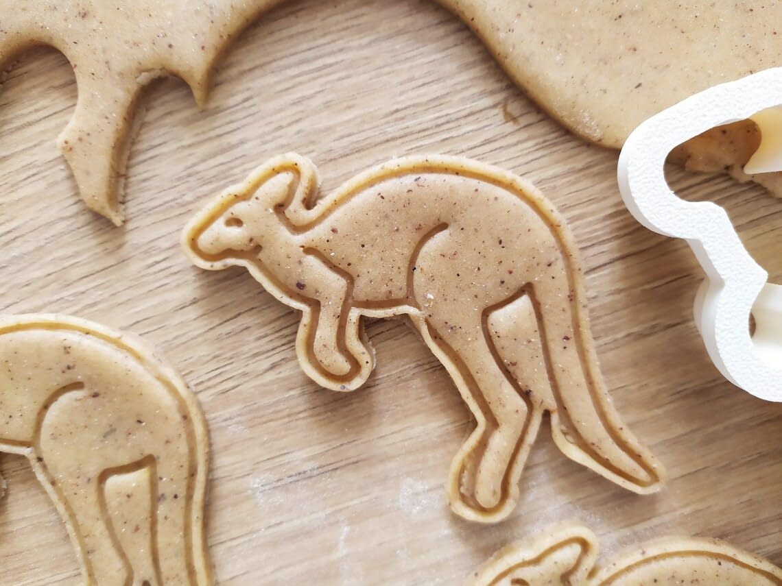 Kangaroo Cookie Cutter Set for Baking Biscuits Sugar Cookies Fondant Pastry Dough Cake Decoration Animal Theme Treats for Kids Birthday Australia Party Favors and Homemade Gifts - Image 3