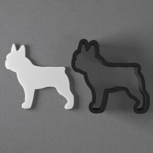 French Bulldog Dog Breed Shaped Polymer Clay Cutter with Sharp Tapered Edge for Precise Cutting, Jewelry and Earring Tool for Mini Studs and Pendant Sets, Multipurpose Cookie Cutter