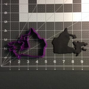 India Map 101 Black Cookie Cookie Cutter for Baking Fondant Pastry Dough Biscuits Sandwiches Brownies Decorative Crafts National Theme Party Baking Supplies Kitchen Accessories
