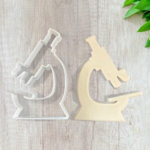 Laboratory Microscope Cookie Cutter for Baking Science Theme Shortbread Biscuits Pastry Sugar Paste Fondant Dough Cake Decoration Educational Party Treats Crafts Homemade