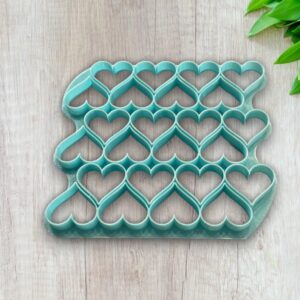 Set of 24 Heart Shaped Cookie Cutters 4cm Wide for Making Homemade Shortbread Biscuits Pastry Sugar Paste Fondant Cake Decoration Ideal for Baking Gifts Parties Wedding and Festive