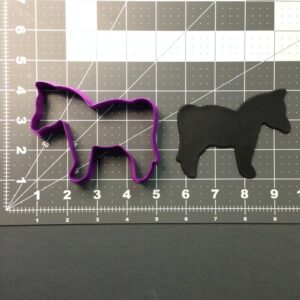 Black Horse 102 Cookie Cutter for Farm Animal Theme Baking Clay and Fondant Tool Horsehead Cookie Mold for Equestrian Birthday Parties Kids Crafts Western Ranch Theme Cake Decorations