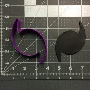 Black Hurricane Symbol Cookie Cutter for Weather Theme Party Baking Storm Biscuit Fondant Clay Cutter for Kids Educational Activities School Projects Science Lessons and Kitchen Use