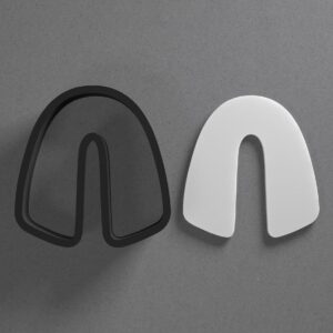 Whimsical Irregular Arch Shape Polymer Clay Cutter with Sharp Tapered Edge for Clean Cutting, Jewelry and Earring Tool for Mini Studs and Pendant Sets, Cookie Cutter for Abstract Boho