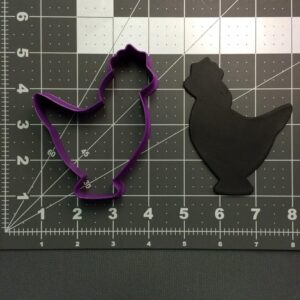 Black Rooster Cookie Cutter Cookie Farm Animal Shape for Baking Cookies Cake Decorating Biscuits Kids Birthday Party Barnyard Theme Dessert Mold DIY Crafts Kitchen Use School Projects