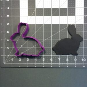 Black Bunny Silhouette 100 Cookie Cutter Cookie Rabbit Shape for Easter Cookies Spring Baking Treats DIY Crafts for Kids Fondant Clay Projects Kitchen Activities and Holiday