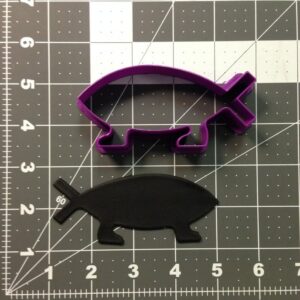 Black Darwin Fish 100 Cookie Cutter for Evolution Science Theme Baking Clay Fondant Tool Educational Cookie Mold for Biology Classroom Projects Atheist Gifts Smart Baking and Party