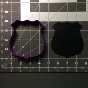 Police Badge 100 Black Cookie Cookie Cutter for Law Enforcement Theme Baking, Police Party Supplies, Birthday Decorations, Cop Appreciation Events, and Cookie Decorating Activities