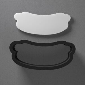 Hotdog Fast Food Shape Polymer Clay Cutter Earring Jewelry Tool for Mini Studs Dangle Pendants and Cookie Dough Shaping with Sharp Tapered Edge for Snack Theme DIY Craft and Baking