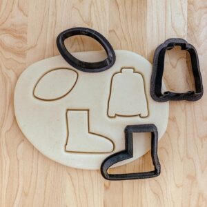 Fall Theme Mini Cookie Cutter Set India Cookie Seasonal Shapes for Baking, Fondant, Clay, Pottery, Ceramics, Polymer Crafts, Autumn Decorations, Thanksgiving, Halloween, and DIY