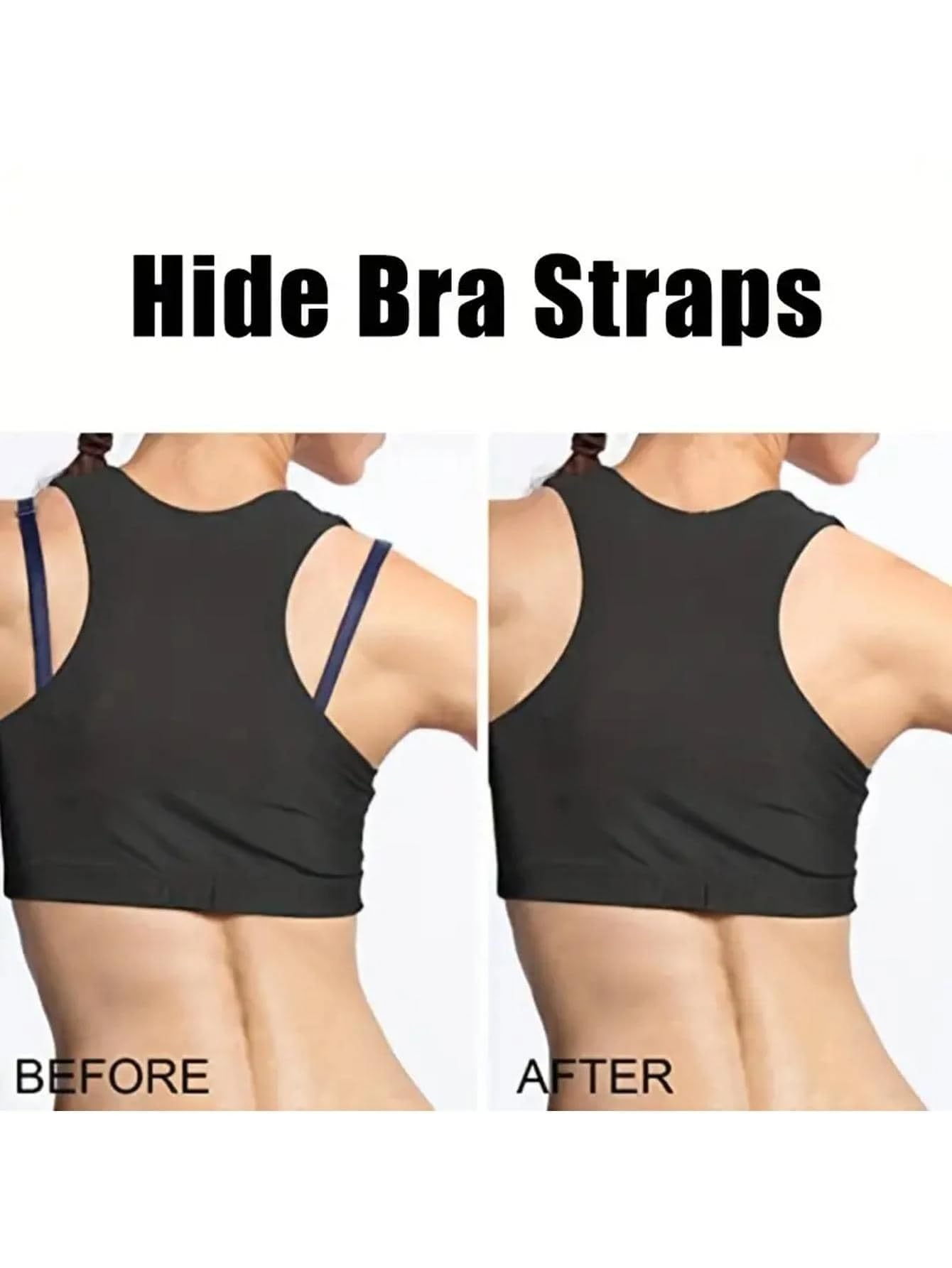 Set of 3 Bra Strap Clips: Racerback Style with Concealed Straps, Cleavage Control, and Anti-Slip Buckles - Image 4