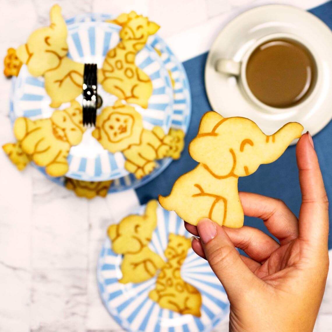 Baby Elephant Cookie Cutter Cookie for Wild Safari Jungle Themed Baking and Kids 1st Birthday Party Biscuit Cutter Perfect for Zoo Animal Shaped Cookies in India (ONLY Baby Elephant) - Image 2