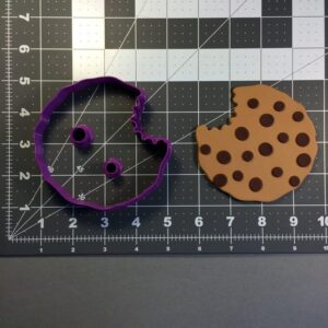 Black Cookie Bitten Shape Cookie Cutter Set for Realistic Cookie Design Biscuit Decoration Fun Baking Tools Dessert Display Kids Activity Holiday Treats Cupcake Toppers Party Supplies