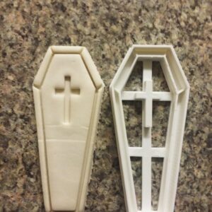 Coffin Shaped Cookie Cookie Cutter Made in India for Halloween Party Decorations Spooky Homemade Cookies Baking Tool for Haunted House Events Crafts Cake Toppers and Themed Treats