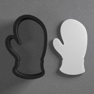 Mitten Glove Cookie Polymer Clay Cutter with Sharp Tapered Edge for Jewelry Making, Mini Stud Earrings, Pendant Sets, Earring Crafting Tool, Cookie Cutter for Clay and Dough Shaping
