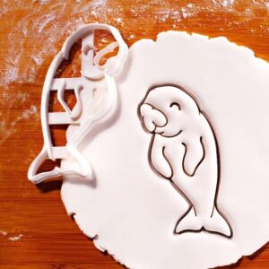 Upright Dugong Cookie Cutter Biscuit Fondant Craft Clay Cheese Dough Sugarpaste craft Baking Tool Marine Mammal Ocean Lover Coastal Wildlife Earth Day Conservation Baking (ONLY UPRIGHT DUGONG)