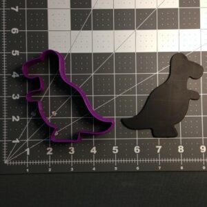 Black T Rex Dinosaur Cookie Cutter Cookie Tyrannosaurus Rex Shape for Kids Birthday Party Baking Jurassic Theme Treats Fossil Dinosaur Lover Gifts Lunch Sandwich Cutter Fun Craft Tool