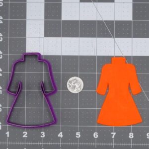 Turtle Neck Dress Cookie Cutter Silhouette Black Cookie India Baking Tool for Making Clothing, Fashion, and Dress-Themed Cookies, Fondant, Chocolate, Cake Decorations, DIY Crafts,