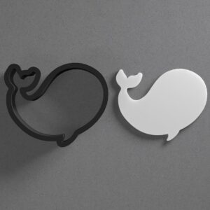 Cute Whale Polymer Clay Cutter With Sharp Tapered Edge Jewelry Earring Making Tool For Mini Studs Pendant Set Clay Mold Cookie Cutter For Ocean Sea Animal Marine Life Craft Projects