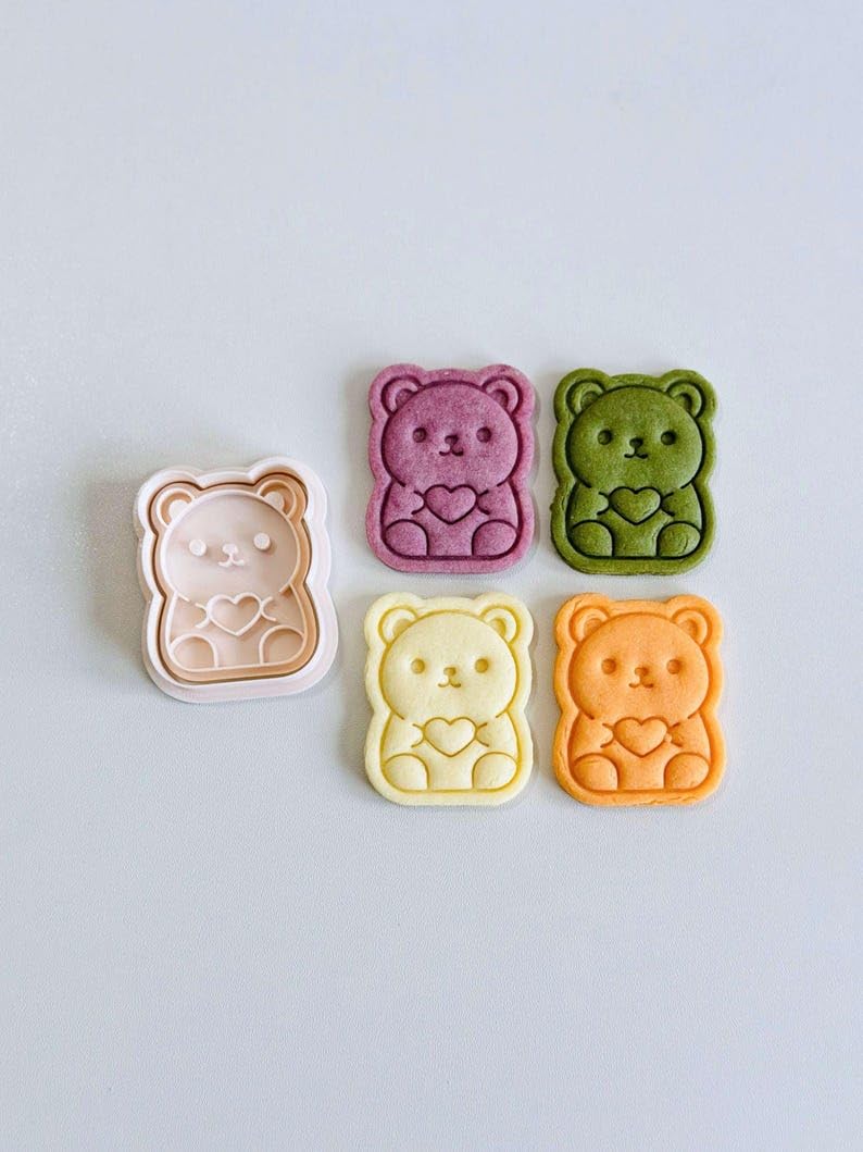 Black Bear with Heart Cookie Cutter cookie Adorable Animal Biscuit Fondant Mold for Sweetheart Bear Baking Decorated Cookies Clay Craft DIY Party Treatshttpswww.etsy.com/in-en/listi