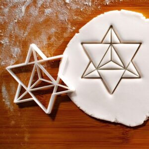 Star Tetrahedron Cookie Cutter Cookie for Sacred Geometry Spiritual Baking Biscuit Fondant Clay Cutter for Meditation Retreats Yoga Events Classroom Projects and Educational Crafts
