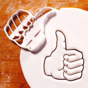 Thumbs Up Cookie Cutter for Biscuit Baking Ideal for Celebrations Achievements Promotions Congratulations Events Encouragement Parties Appreciation Gifts and Motivational Themed Treat