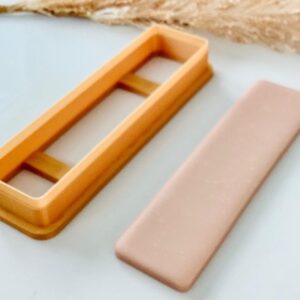 Rectangle Bookmark Clay Cutter Cookie Tool for Polymer Clay Crafting DIY Bookmark Making Clay Art Accessories for Journals Planners Scrapbooking Handmade Gifts and Custom Bookmarks
