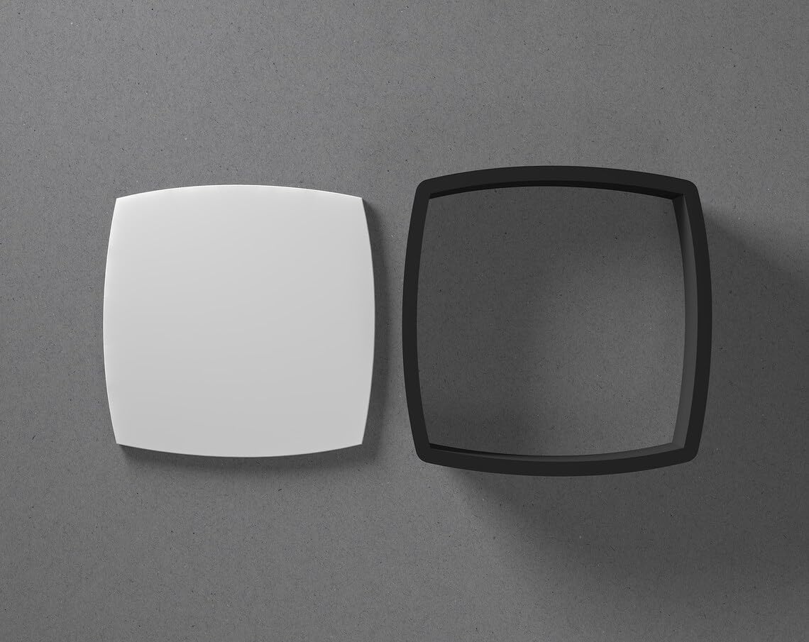 Convex Square Dangle Clay Cutter for Earrings and Jewelry Making Sharp Tapered Edge Tool for Polymer Clay Mini Studs Pendant Set Cookie and Fondant Decorations for Baking or DIY Craft